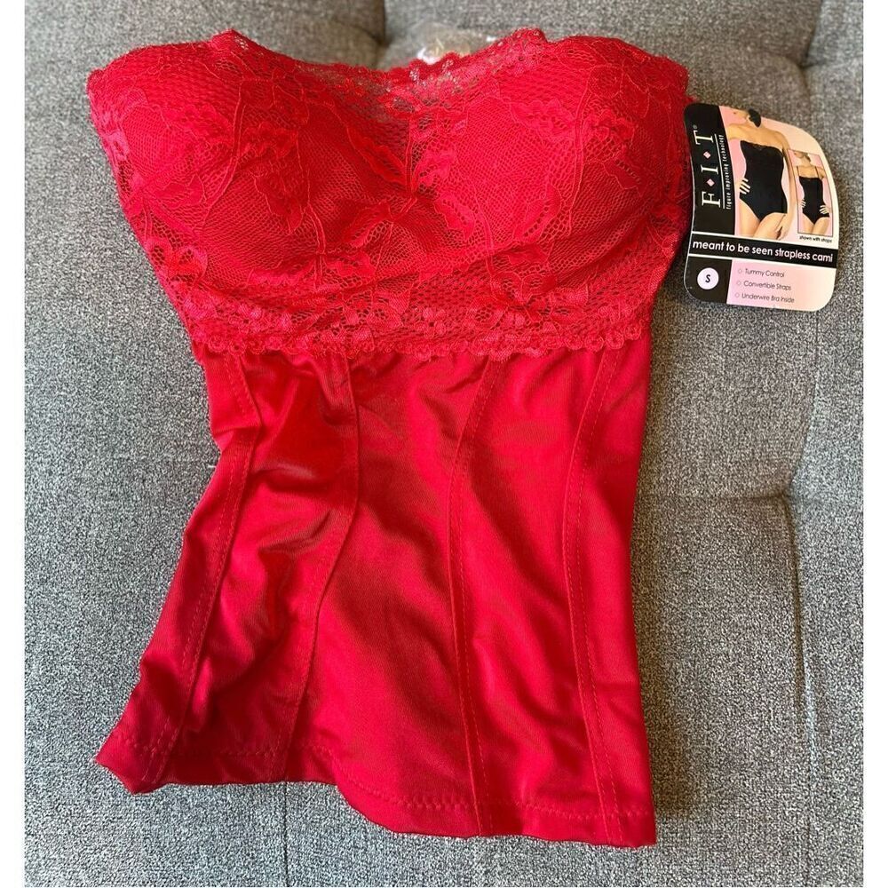 F.I.T. Strapless Cami Shapewear Size Small